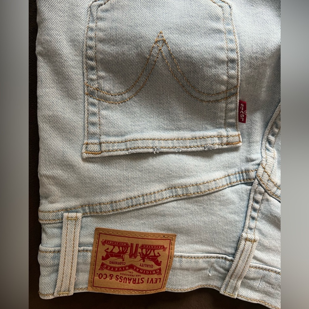 Levi’s Ribcage straight ankle Light Blue Women's Jeans waist 25 length 27 - Picture 3 of 6